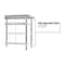 Bk Resources Work Table Stainless Steel With Undershelf, 1.5" Rear Riser 96"Wx30"D VTTR-9630 - alternate 4